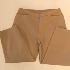 Susan Graver size 12 beige slip on pants.
